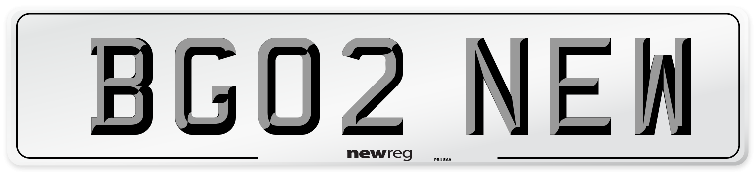BG02 NEW Number Plate from New Reg